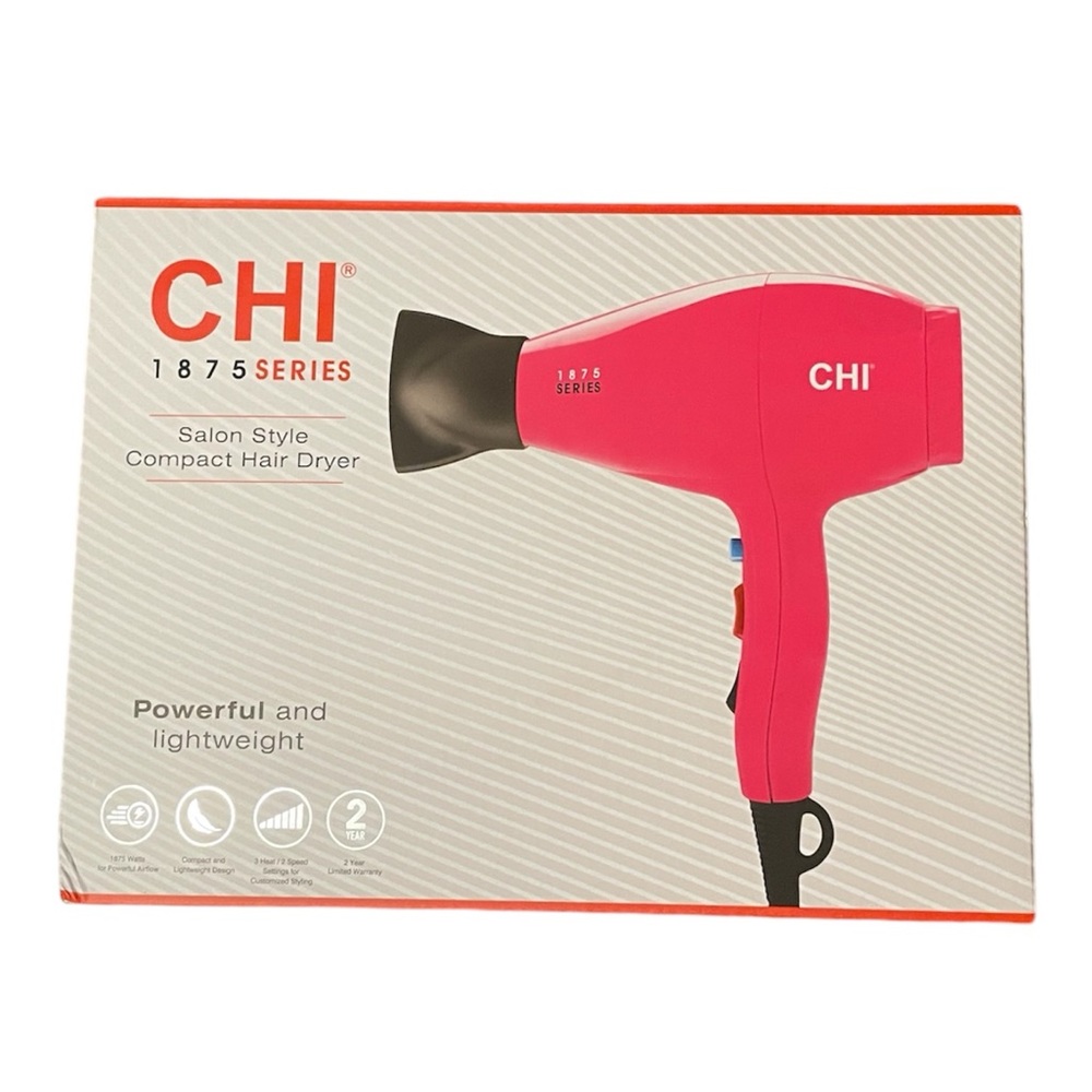 CHI | Salon Style Compact Hair Dryer | 1875 Series | Hot Pink